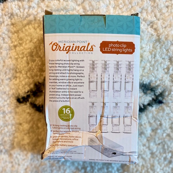 Meridian Point Photo Clip LED String Lights Decor - Picture 2 of 3